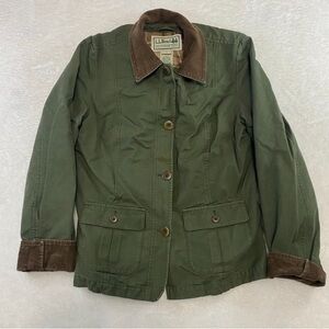 LL Bean field barn coat, flannel-lined